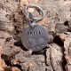 Médaille identité ronde chien ou chat "INDIE"