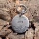 Médaille identité ronde chien en aluminium