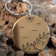 Médaille chien en laiton taille 32mm sans nom