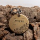 Médaille chien en laiton taille 32mm