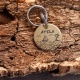 Médaille gravée et personnalisée en laiton pour chien "Viking"