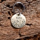 Médaille chien gravée  et personnalisée "Tico"