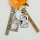 Porte clé photo personnalisé super papa