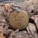 Médaille chien personnalisée je suis pucé