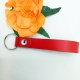 Porte clé cuir rouge personnalisé super papa