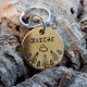 Médaille chien ronde personnalisée en laiton