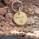 Médaille chien ronde personnalisée en laiton 32mm