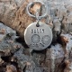 Médaille identité ronde chien ou chat "INDIE" gravure nom et numéro de téléphone
