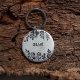 Médaille personnalisée en aluminium pour chien 30mm