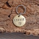 Médaille chien personnalisée en laiton La Minimaliste 
