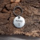 Médaille d'identité chien ou chat gravée "La minimaliste"