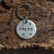 Médaille pour chien gravée à la main "Moon"