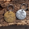 Médaille identité chien gravée et personnalisée " Sanka"