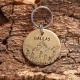 Médaille identité chien gravée" Sanka" forme ronde