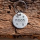 Médaille pour chien gravée à la main "Moon"