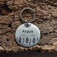 Médaille identité ronde chien ou chat en aluminium ou laiton Titus