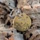 Médaille chien en laiton taille 25mm