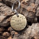 Médaille personnalidée pour chien ou chat gravée "Wookie"