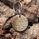 Médaille chien ou chat gravée en laiton