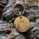 Médaille gravée et personnalisée pour chien chat " Velvet"