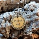 Médaille personnalisée pour chien ou chat gravée "La bordure"