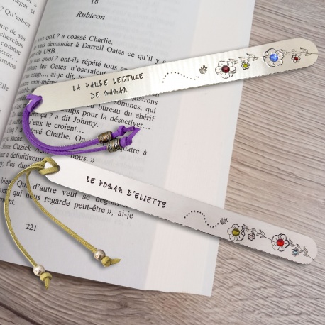 Marque page personnalisé et gravé à la main. Cadeau original