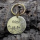 Médaille en laiton pour chien gravée "Oz"