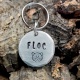 Médaille ronde en aluminium pour chat