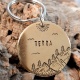 Médaille chien en laiton taille 32mm